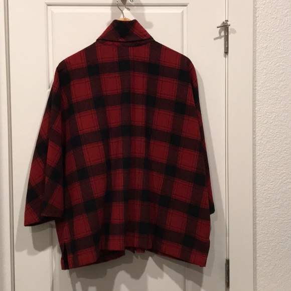 Coldwater Creek buffalo plaid boxy jacket - Picture 4 of 7